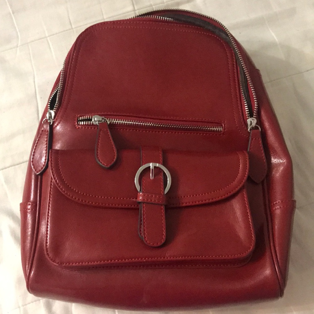 Heshe red backpack